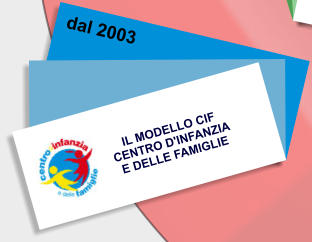 IL MODELLO CIF CENTRO D'INFANZIA  E DELLE FAMIGLIE     dal 2003